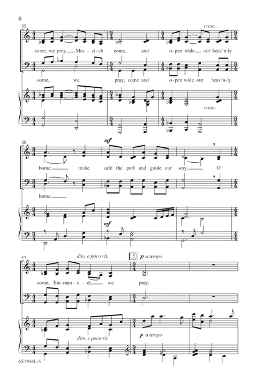 Holy Night of Miracles (Digital Download) 4-Part scores gallery preview page 6