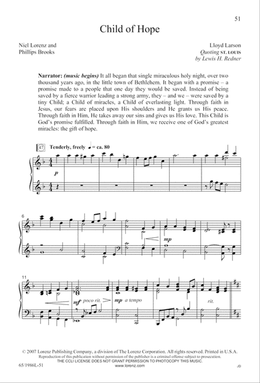 Holy Night of Miracles (Digital Download) 4-Part scores gallery preview page 51