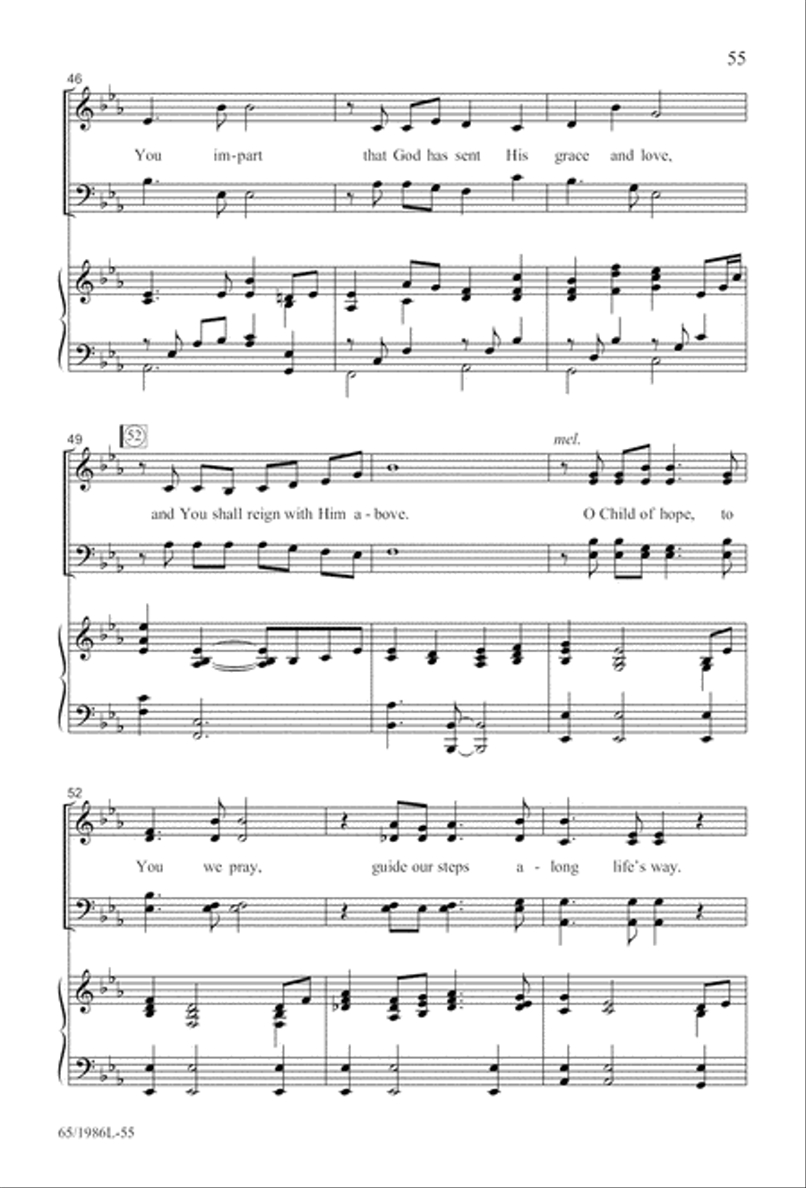 Holy Night of Miracles (Digital Download) 4-Part scores gallery preview page 55