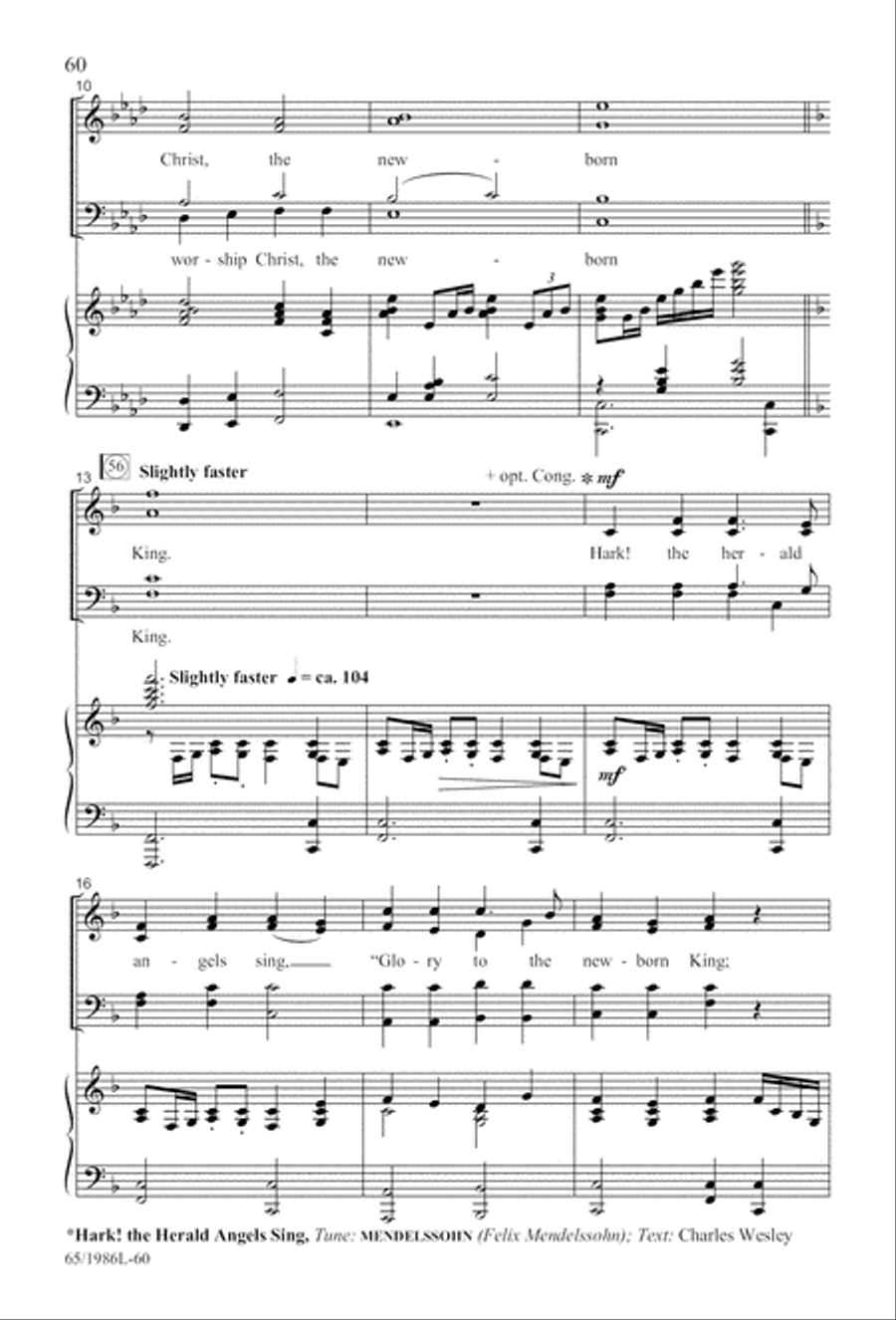 Holy Night of Miracles (Digital Download) 4-Part scores gallery preview page 60
