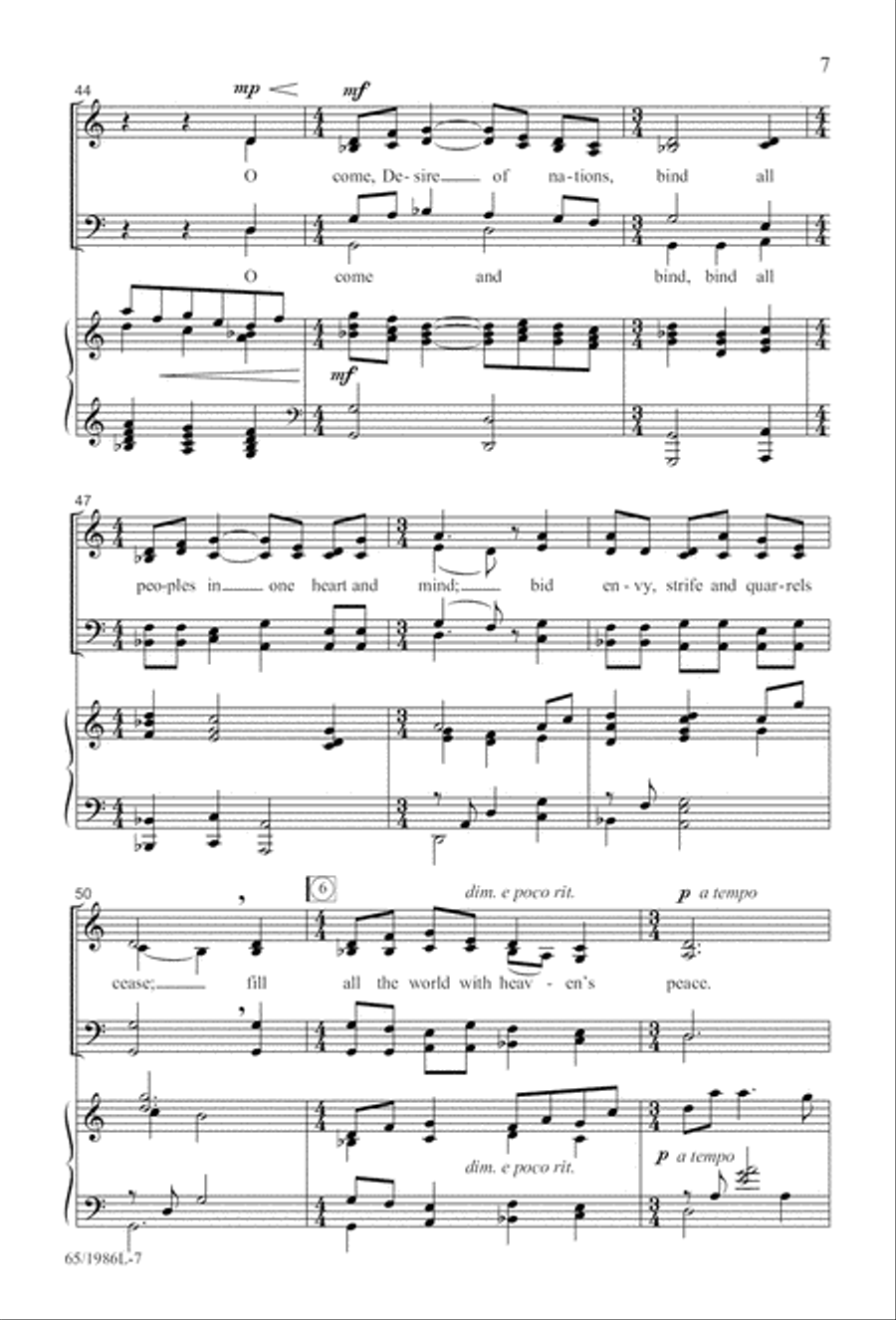 Holy Night of Miracles (Digital Download) 4-Part scores gallery preview page 7