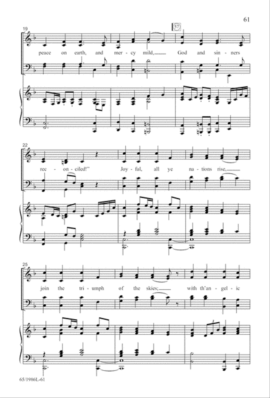 Holy Night of Miracles (Digital Download) 4-Part scores gallery preview page 61