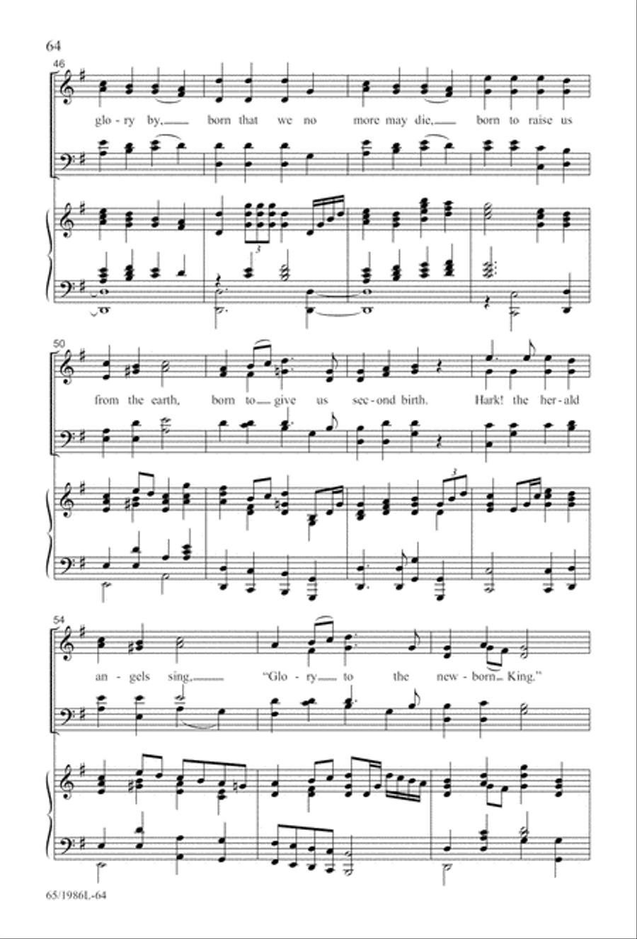 Holy Night of Miracles (Digital Download) 4-Part scores gallery preview page 64