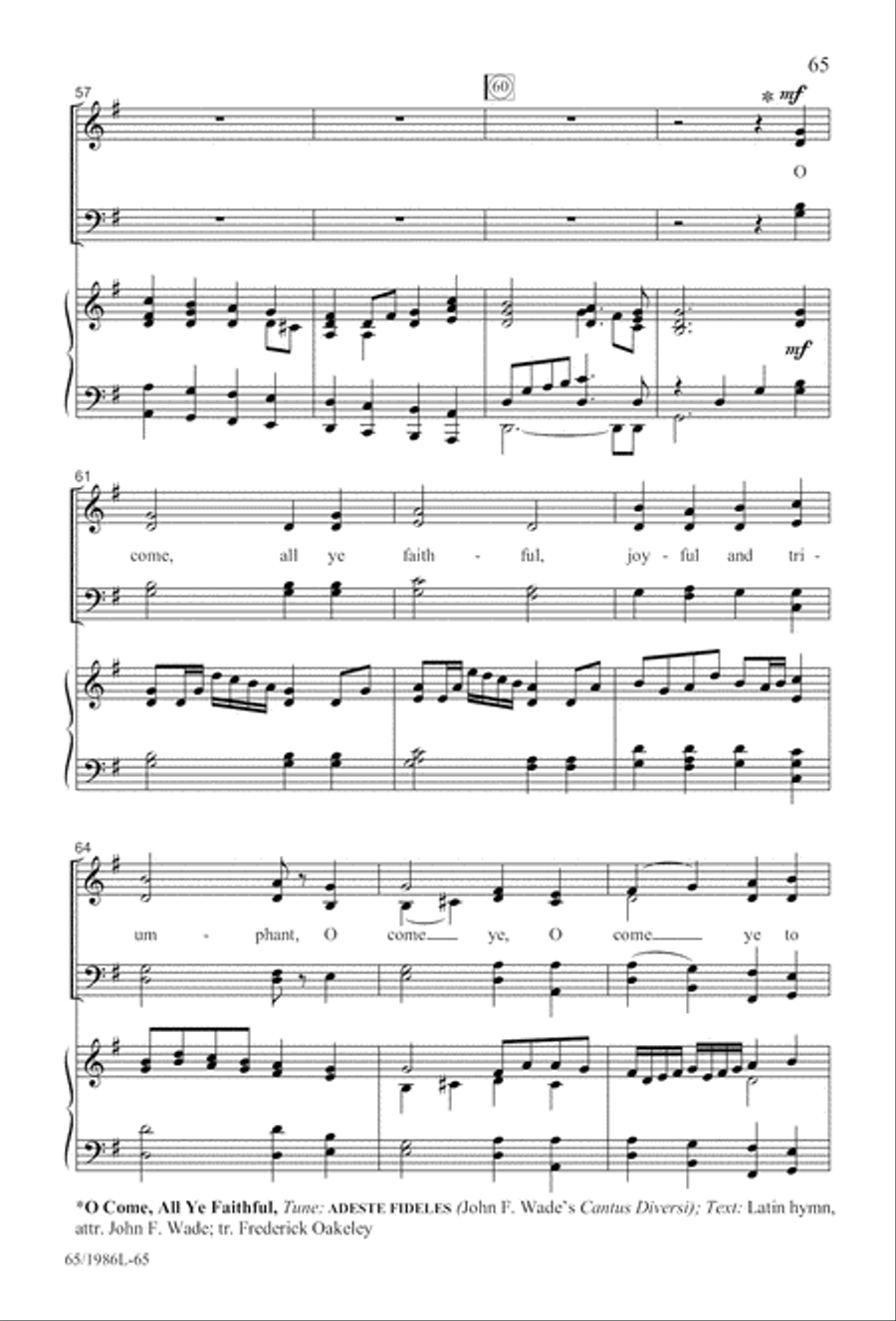 Holy Night of Miracles (Digital Download) 4-Part scores gallery preview page 65