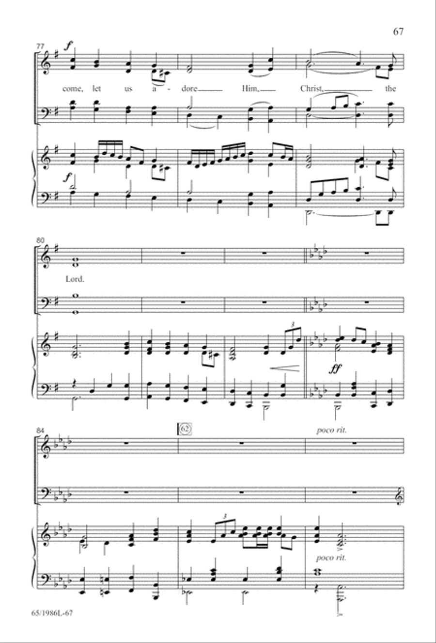 Holy Night of Miracles (Digital Download) 4-Part scores gallery preview page 67