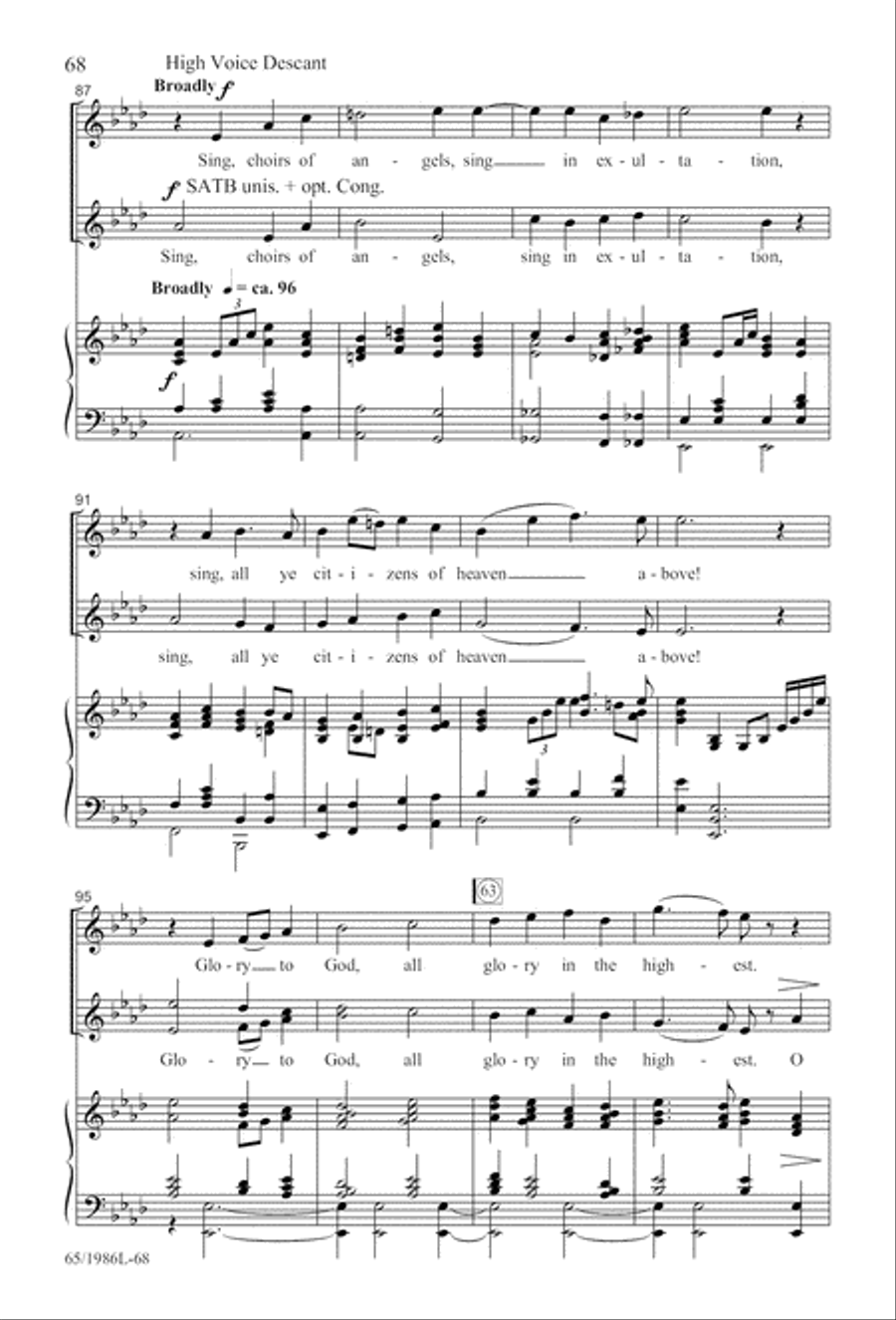 Holy Night of Miracles (Digital Download) 4-Part scores gallery preview page 68