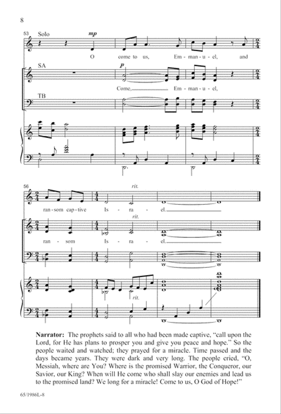 Holy Night of Miracles (Digital Download) 4-Part scores gallery preview page 8