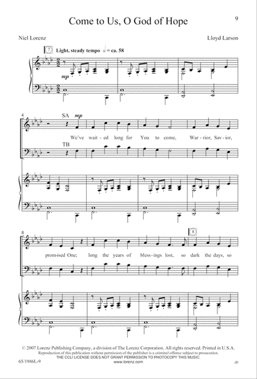Holy Night of Miracles (Digital Download) 4-Part scores gallery preview page 9