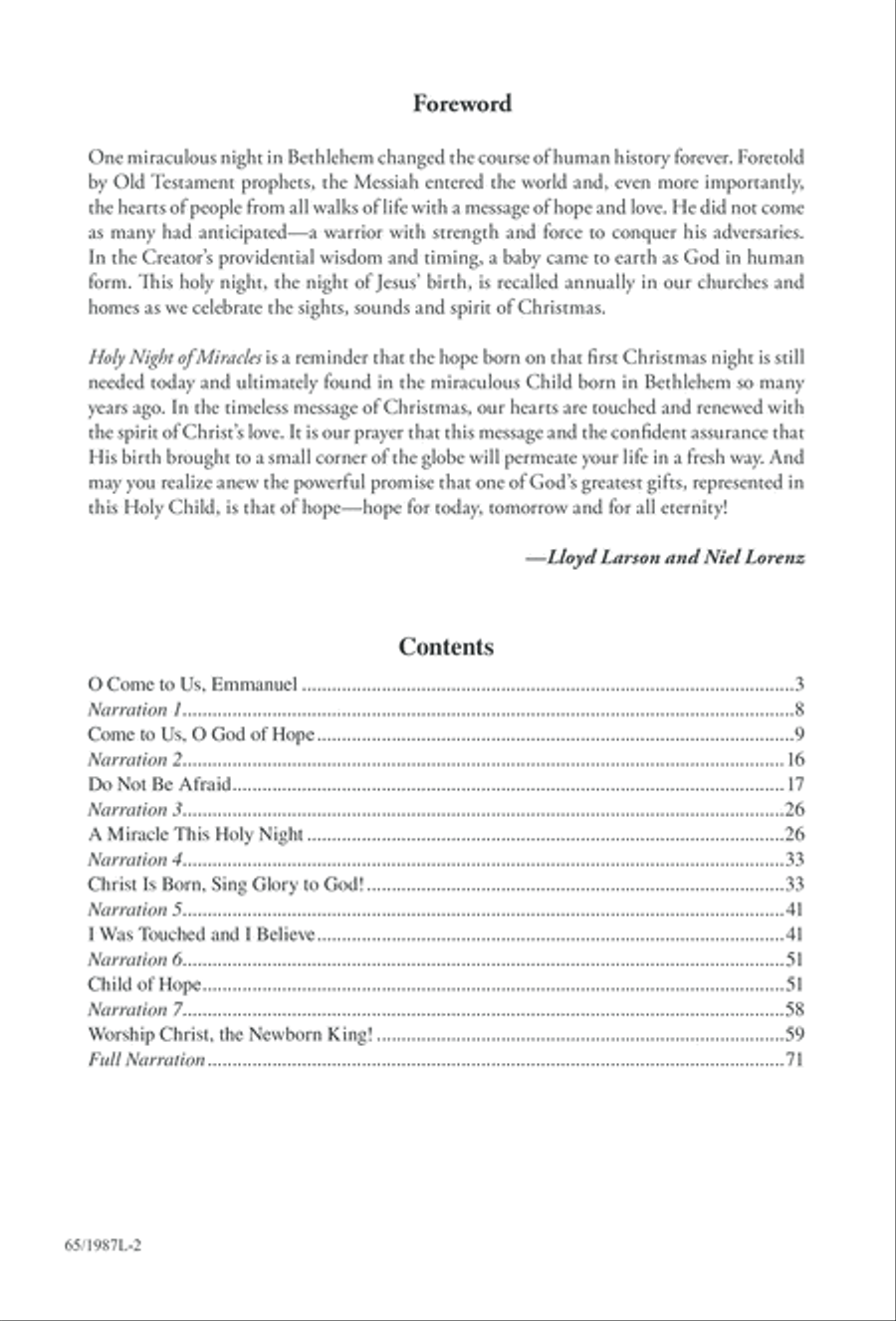 Holy Night of Miracles (Digital Download) 3-Part scores gallery preview page 2