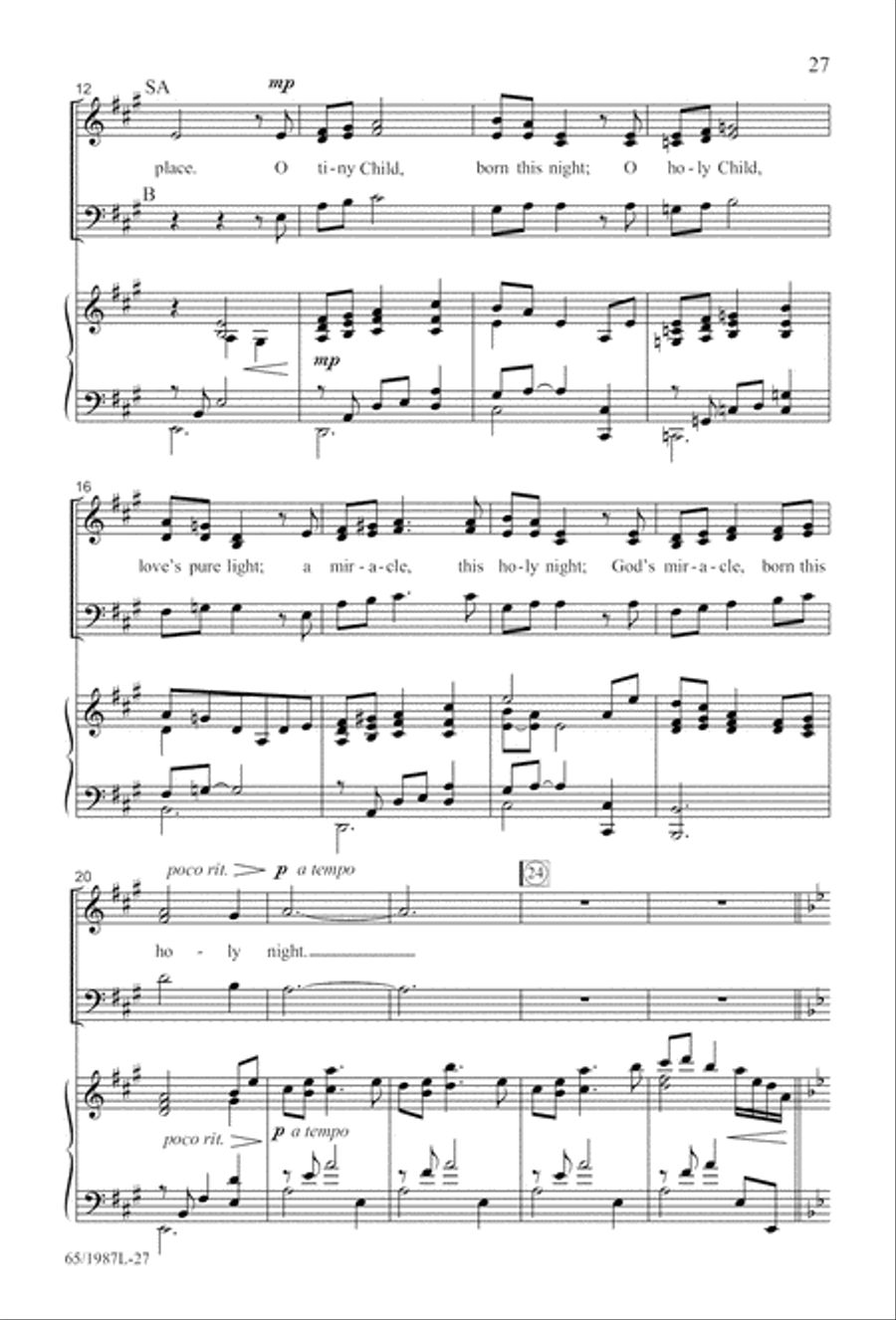 Holy Night of Miracles (Digital Download) 3-Part scores gallery preview page 27