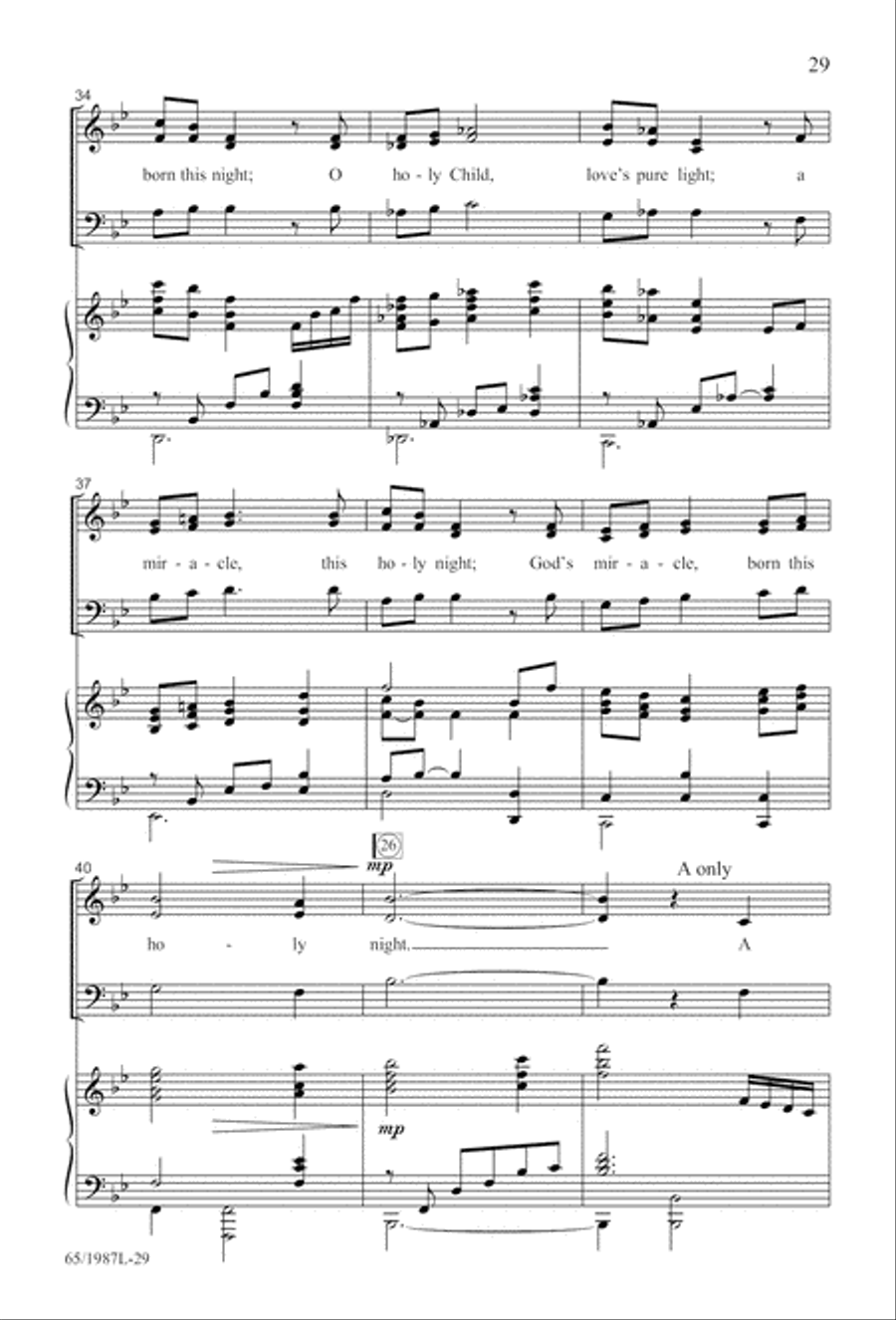 Holy Night of Miracles (Digital Download) 3-Part scores gallery preview page 29