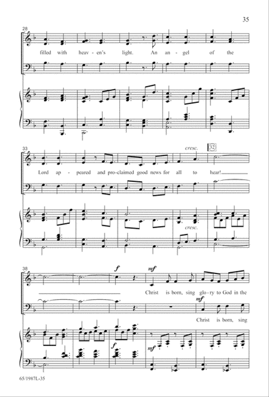 Holy Night of Miracles (Digital Download) 3-Part scores gallery preview page 35