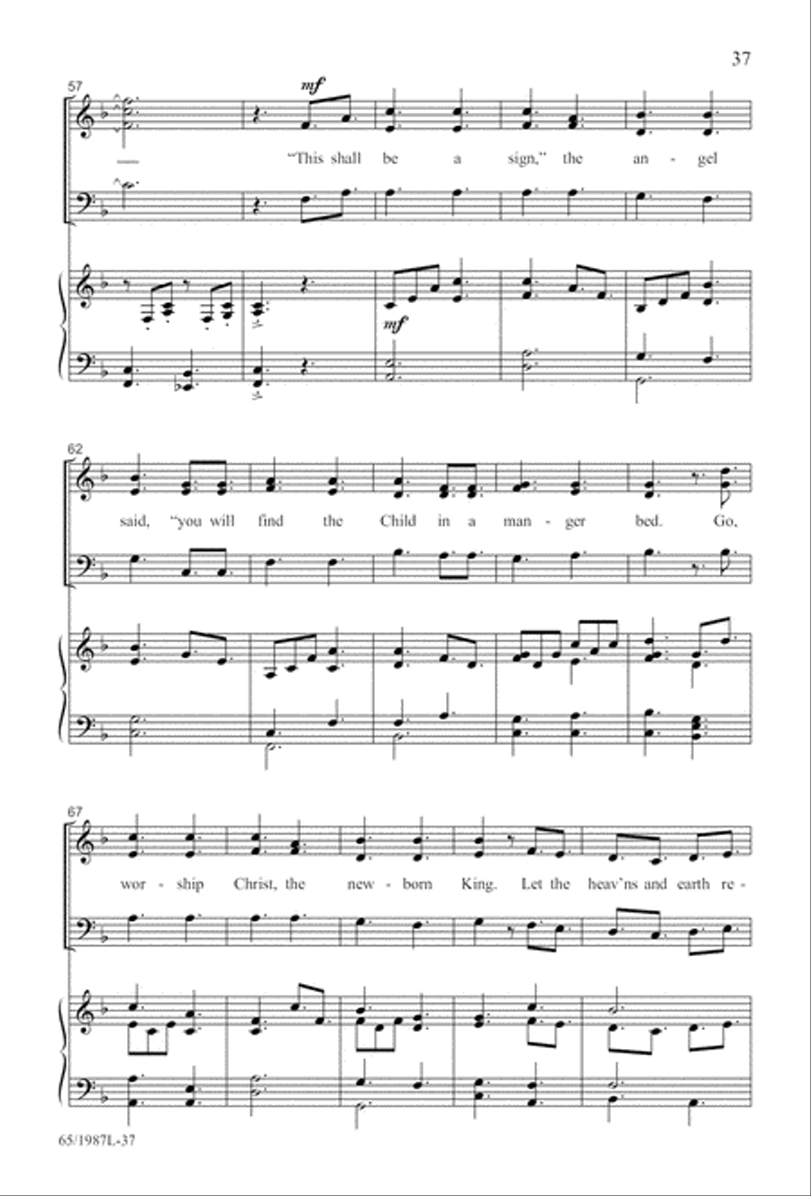 Holy Night of Miracles (Digital Download) 3-Part scores gallery preview page 37