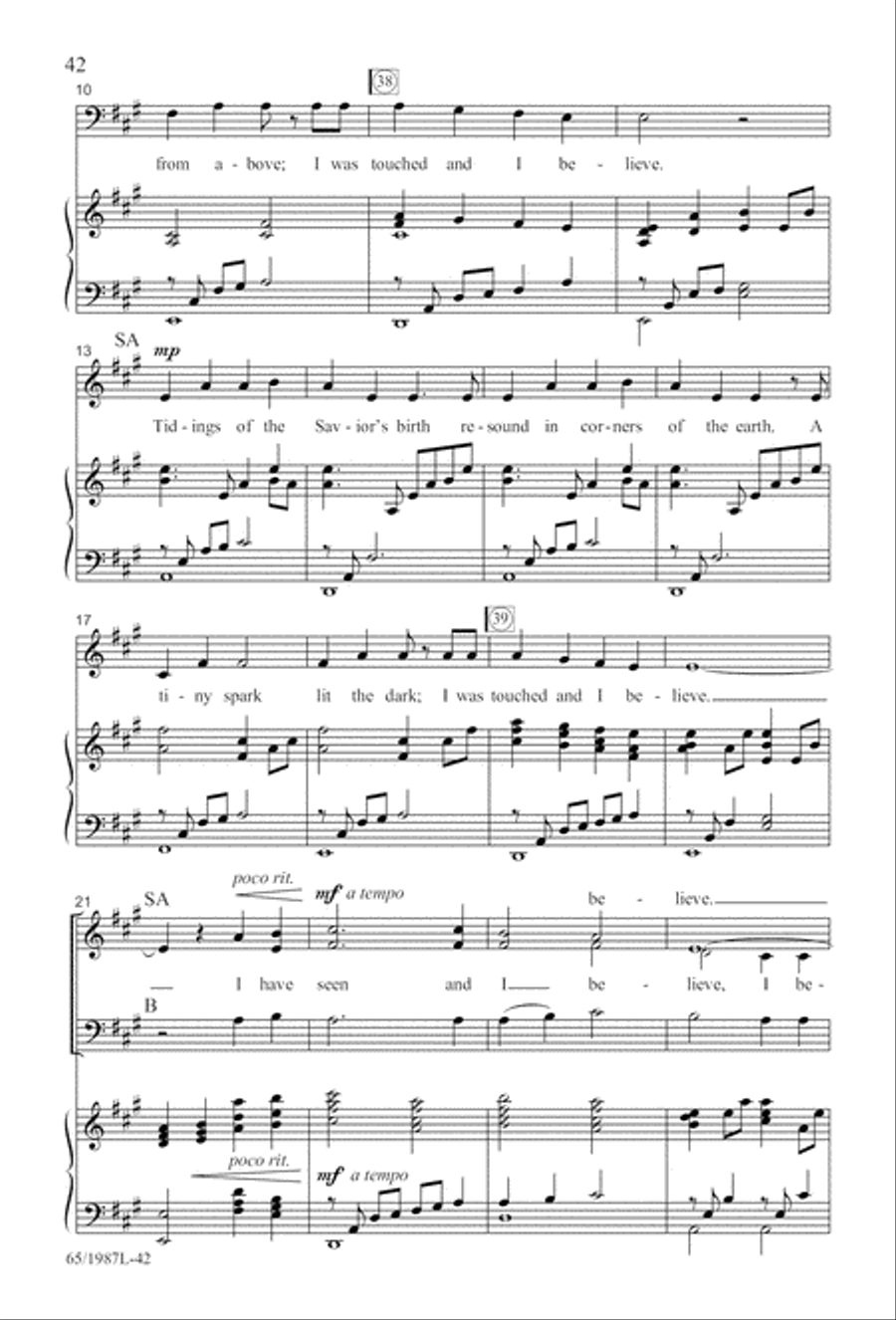 Holy Night of Miracles (Digital Download) 3-Part scores gallery preview page 42