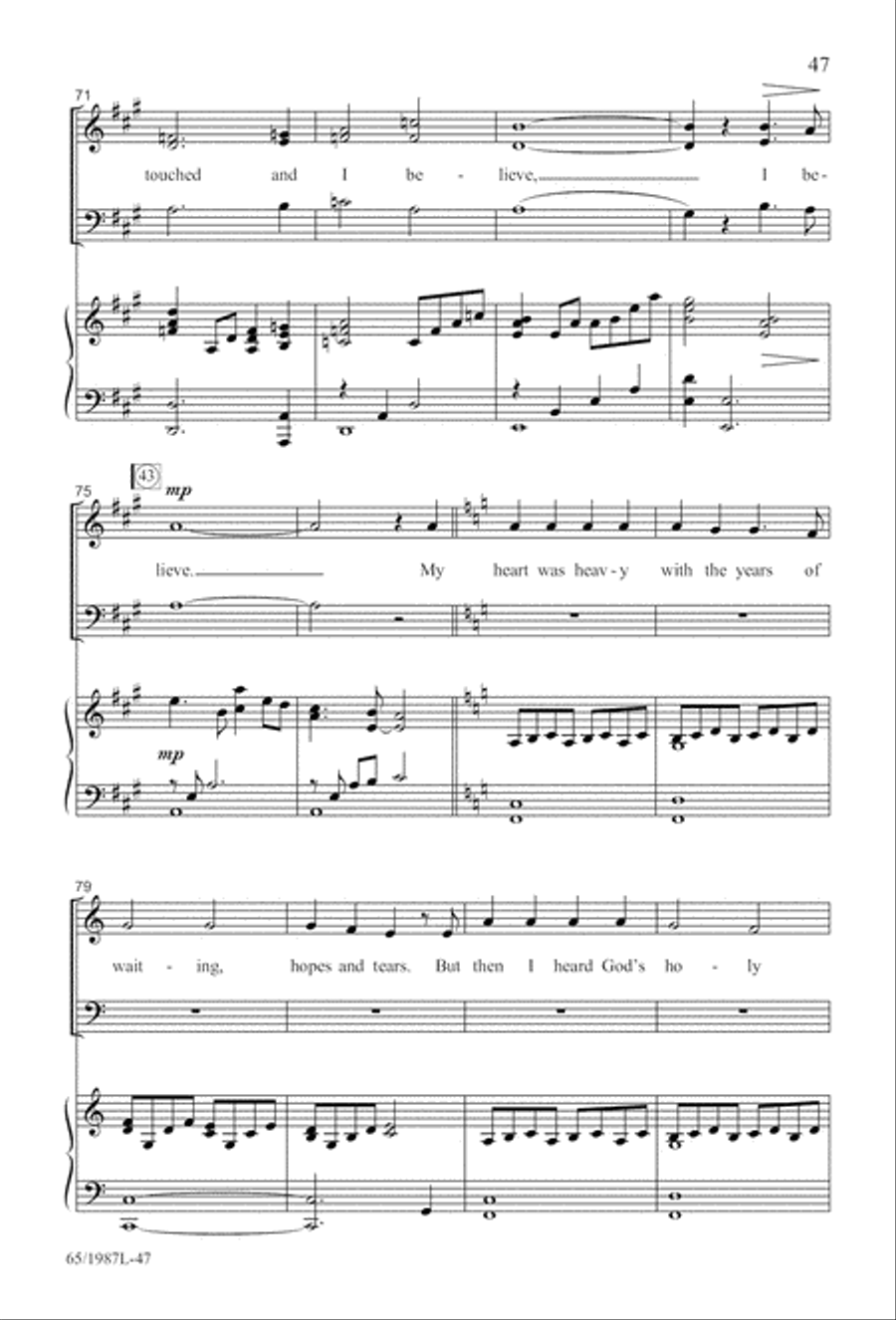 Holy Night of Miracles (Digital Download) 3-Part scores gallery preview page 47