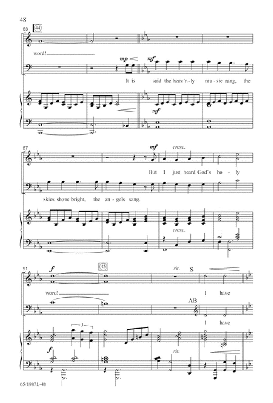 Holy Night of Miracles (Digital Download) 3-Part scores gallery preview page 48