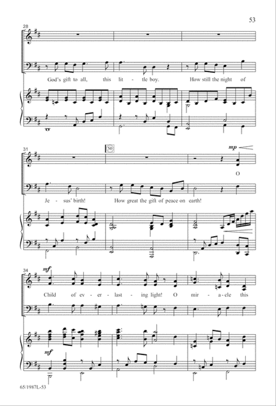 Holy Night of Miracles (Digital Download) 3-Part scores gallery preview page 53