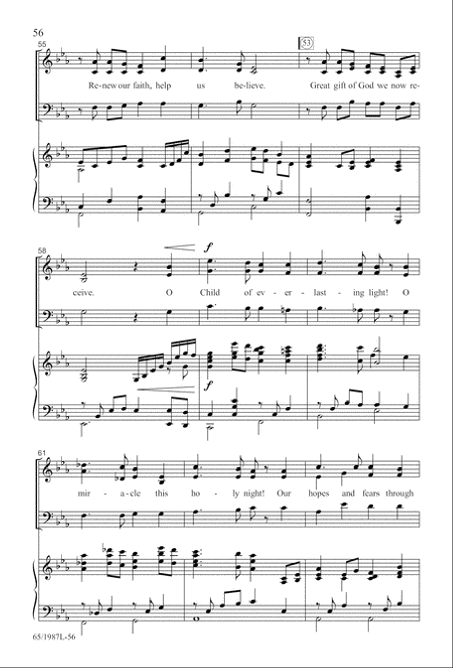 Holy Night of Miracles (Digital Download) 3-Part scores gallery preview page 56