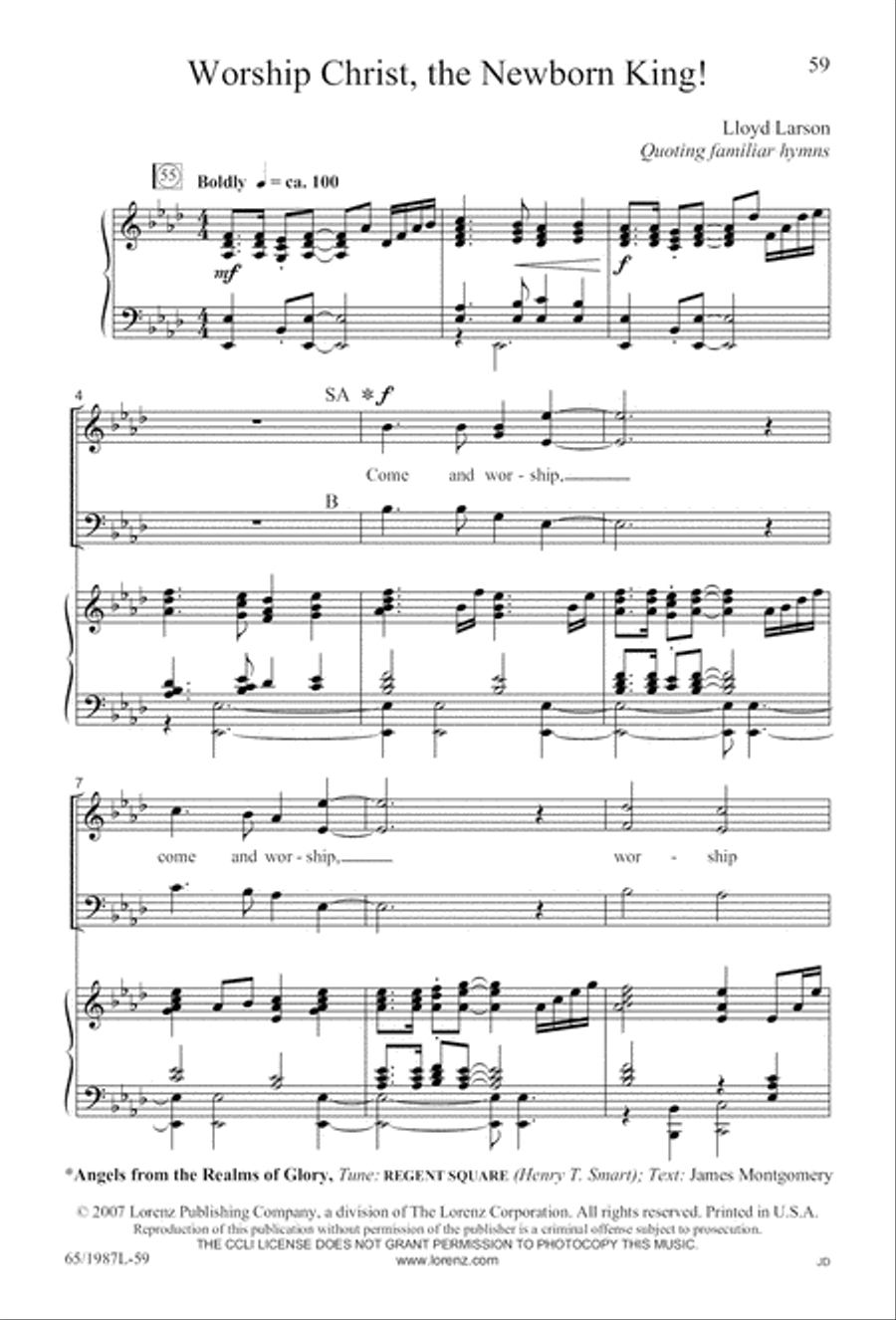 Holy Night of Miracles (Digital Download) 3-Part scores gallery preview page 59