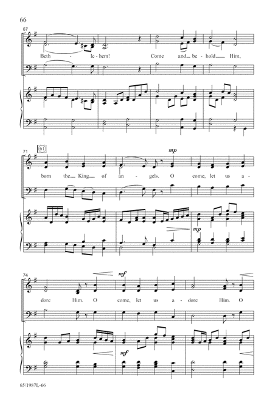 Holy Night of Miracles (Digital Download) 3-Part scores gallery preview page 66