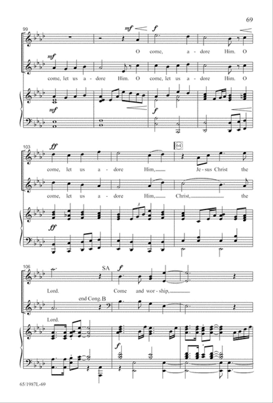 Holy Night of Miracles (Digital Download) 3-Part scores gallery preview page 69