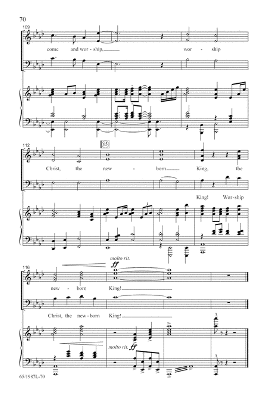 Holy Night of Miracles (Digital Download) 3-Part scores gallery preview page 70