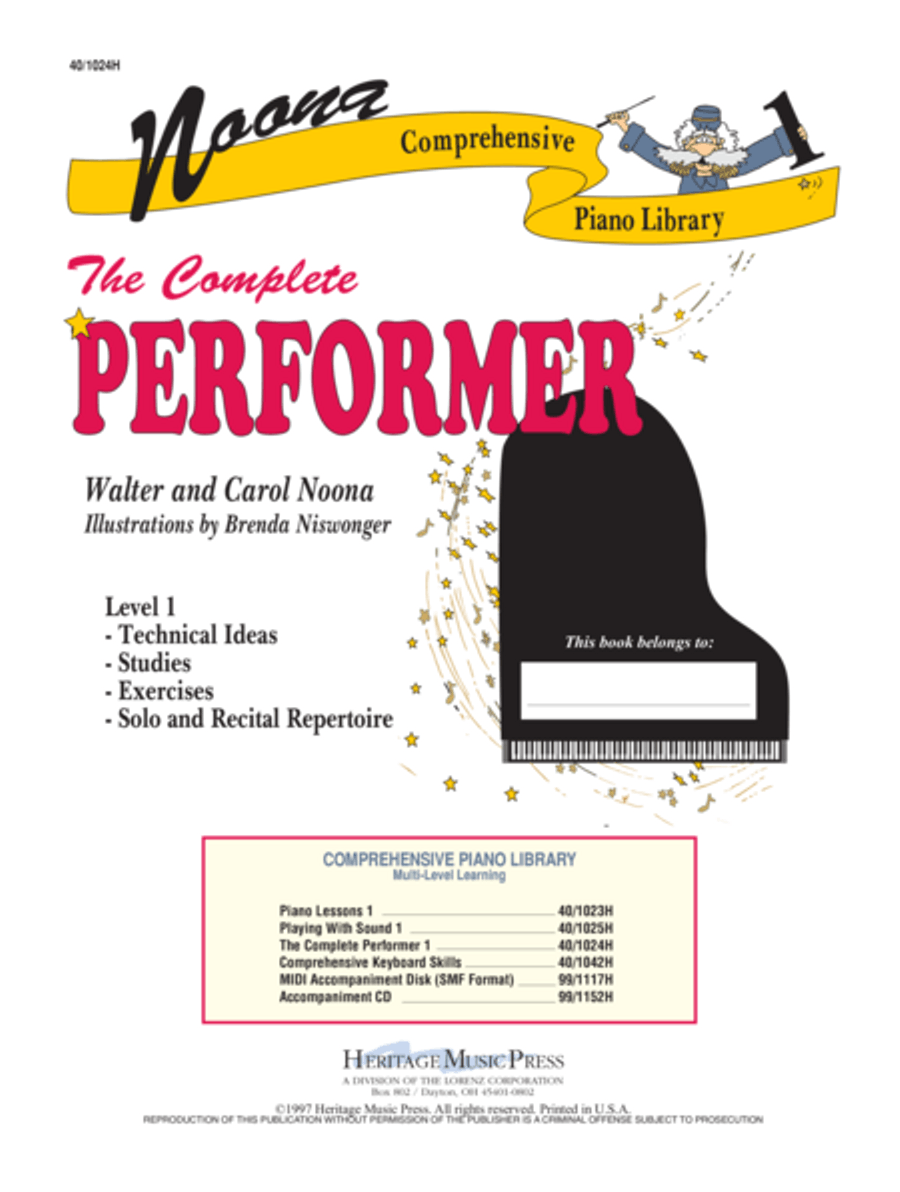 Noona Comp Piano Complete Performer Level 1 (Digital Download) Piano Method scores gallery preview page 1