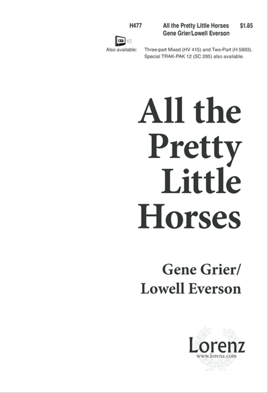 All the Pretty Little Horses (Digital Download) 4-Part scores gallery preview page 1