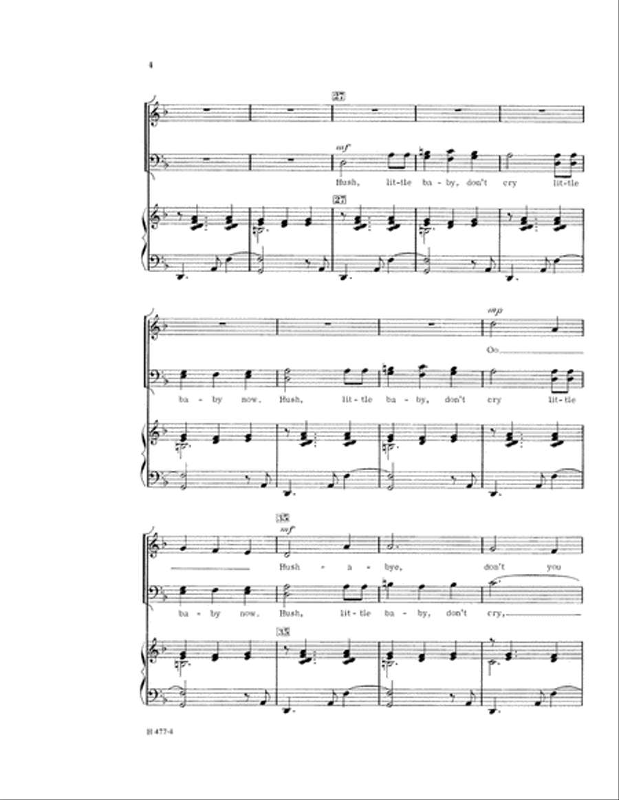 All the Pretty Little Horses (Digital Download) 4-Part scores gallery preview page 4