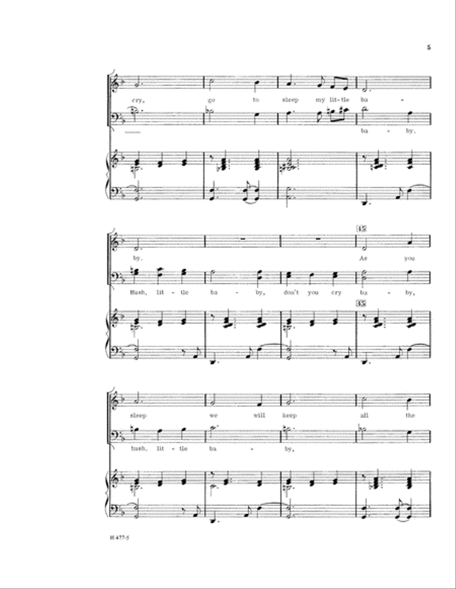All the Pretty Little Horses (Digital Download) 4-Part scores gallery preview page 5
