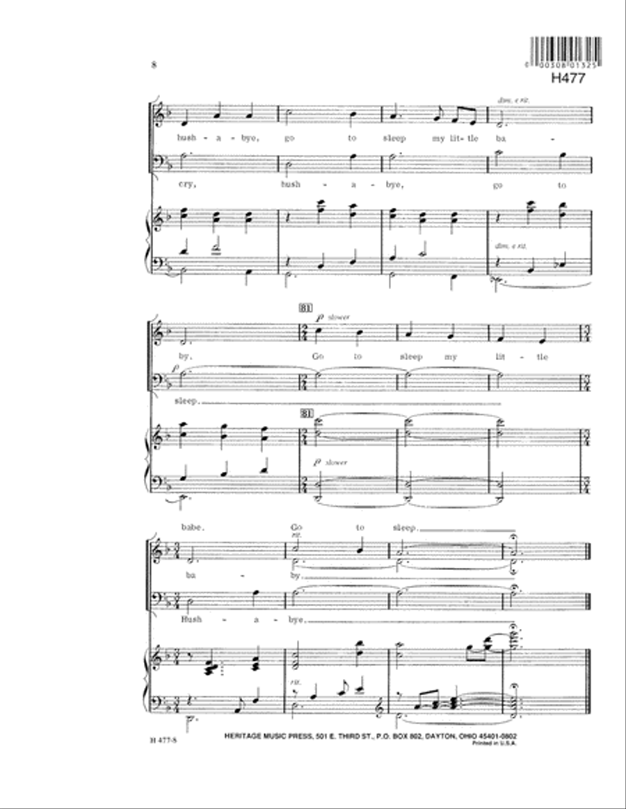 All the Pretty Little Horses (Digital Download) 4-Part scores gallery preview page 8