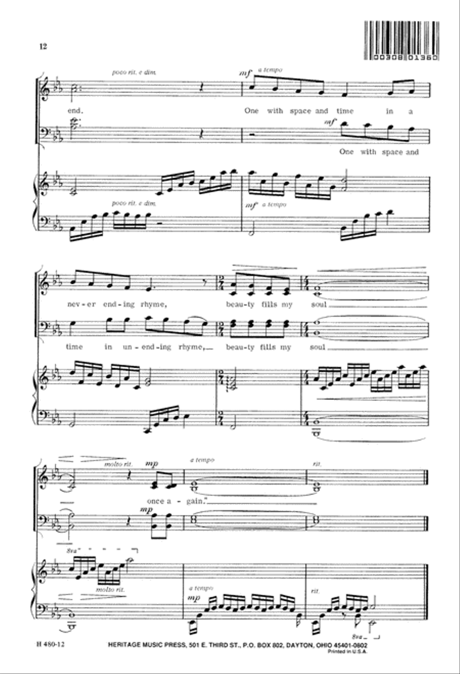 River Song (Digital Download) 4-Part scores gallery preview page 12