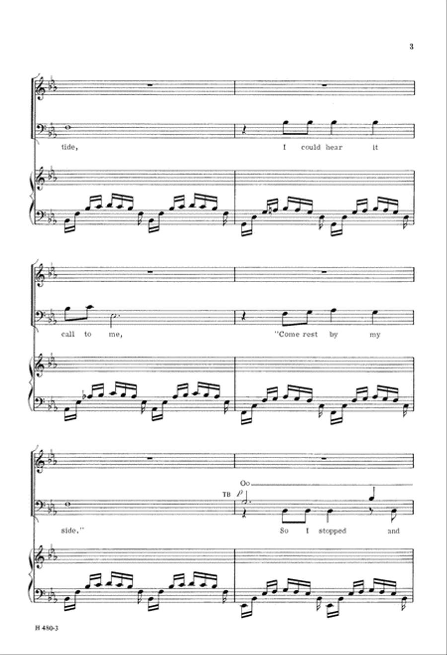 River Song (Digital Download) 4-Part scores gallery preview page 3