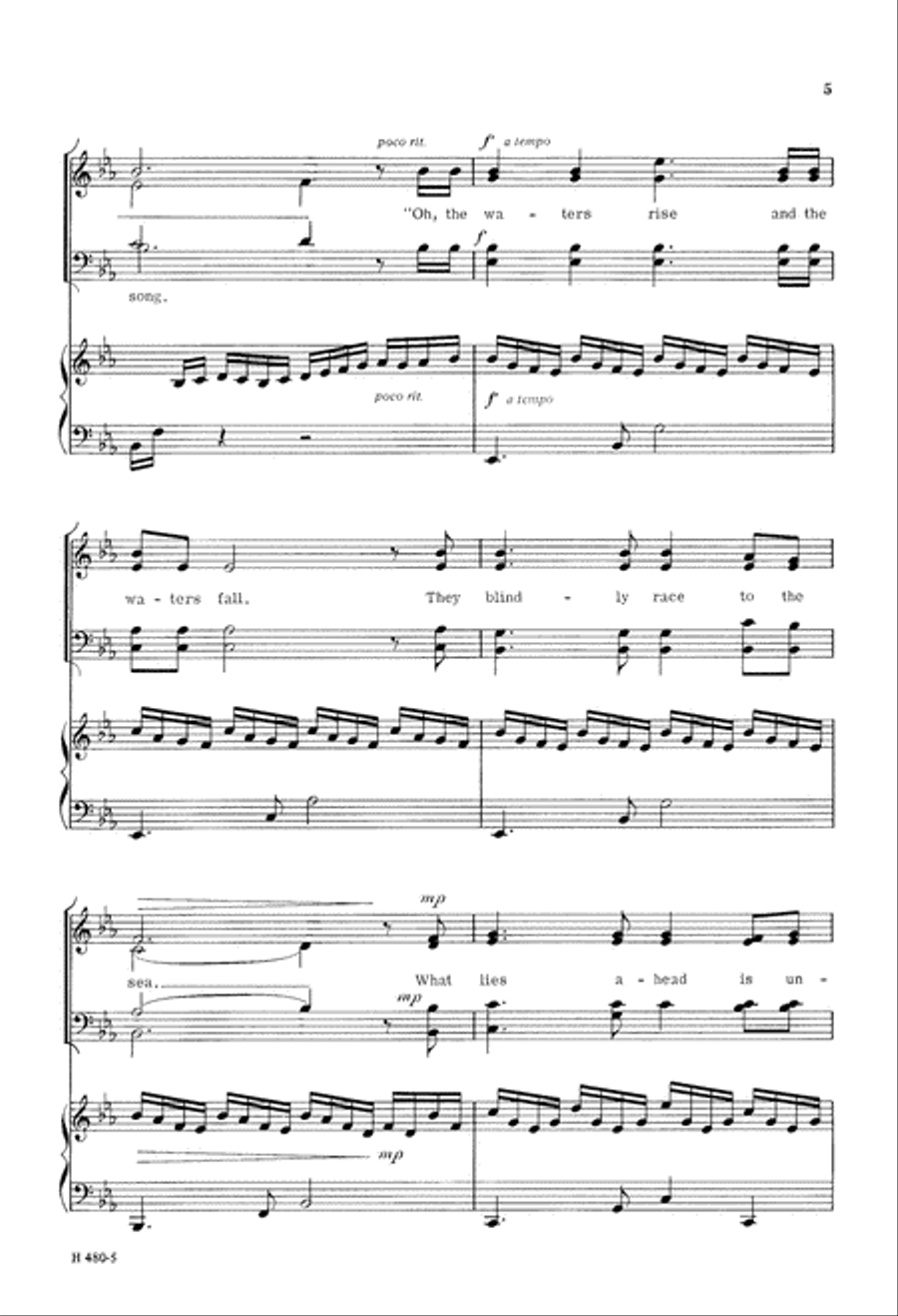 River Song (Digital Download) 4-Part scores gallery preview page 5