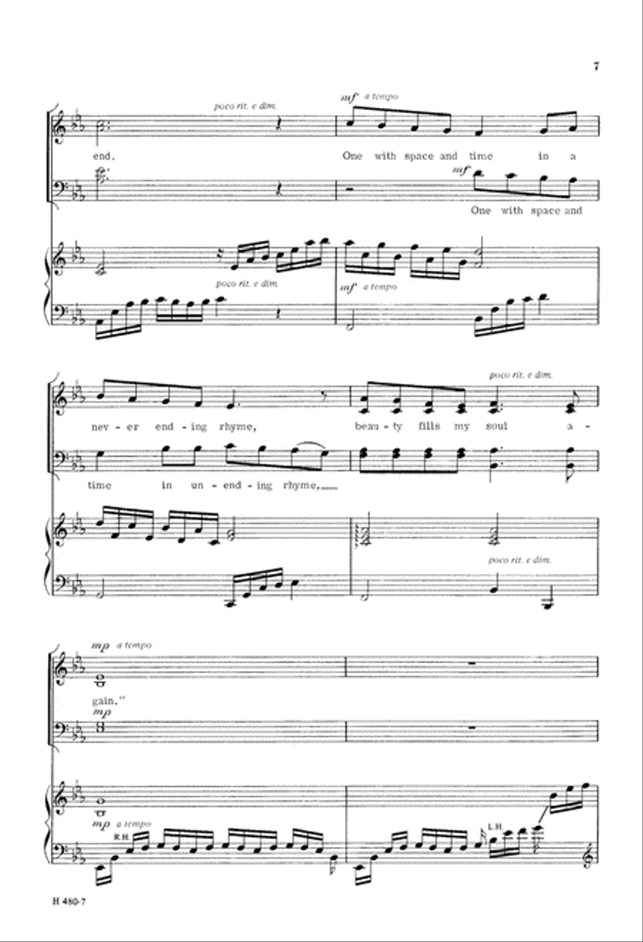 River Song (Digital Download) 4-Part scores gallery preview page 7
