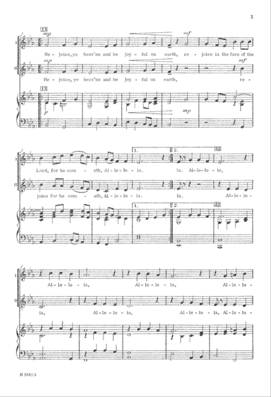 Praise Ye the Lord of Hosts (Digital Download) 2-Part scores gallery preview page 3