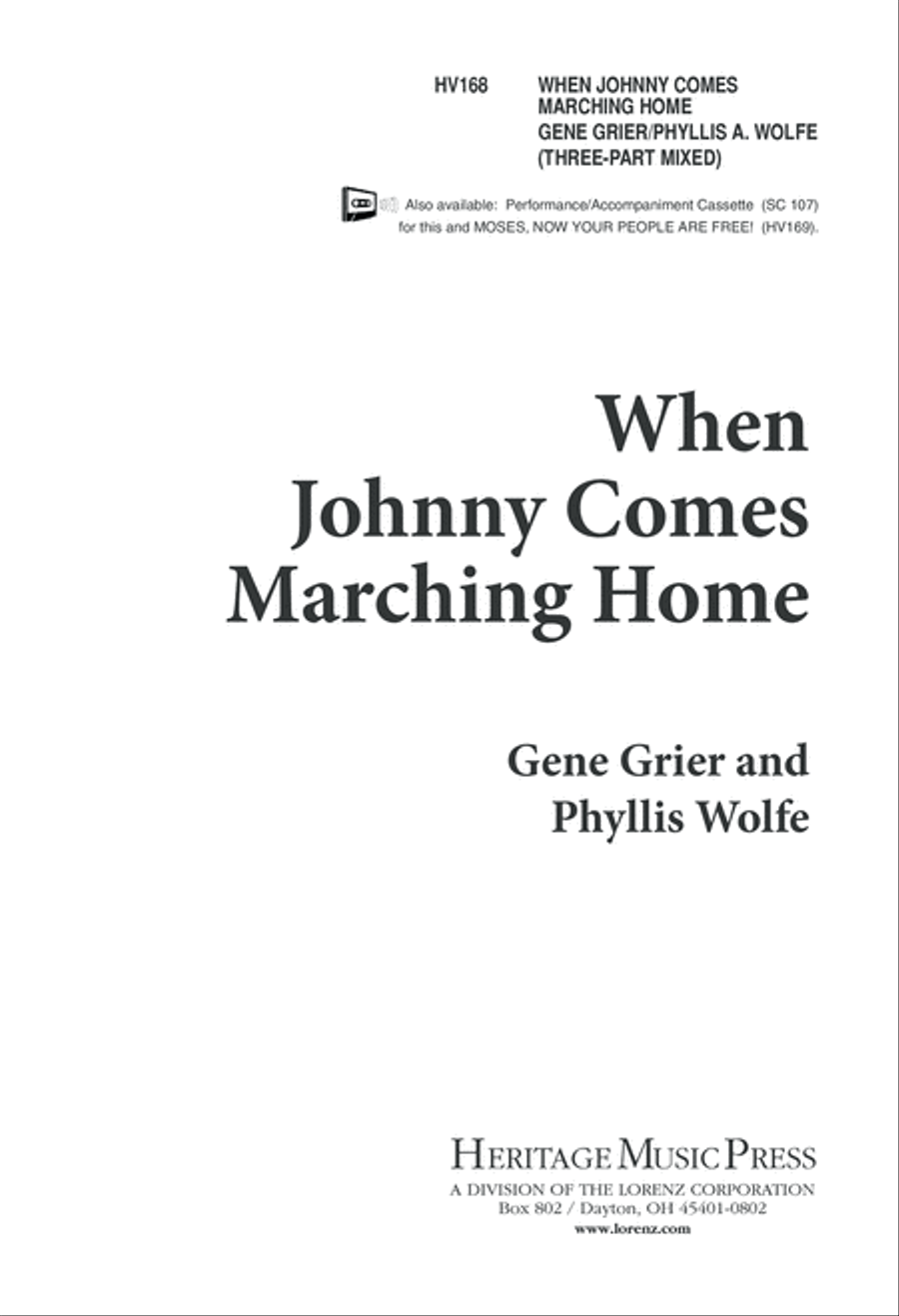 When Johnny Comes Marching Home (Digital Download) 3-Part scores gallery preview page 1