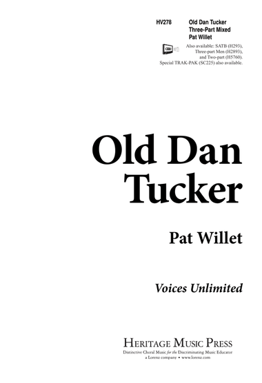Old Dan Tucker (Digital Download)