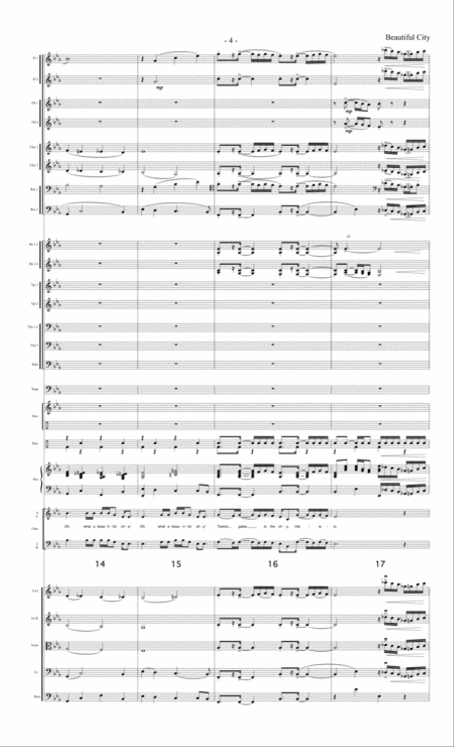 Beautiful City - Orchestral Score and Parts Orchestra scores gallery preview page 6