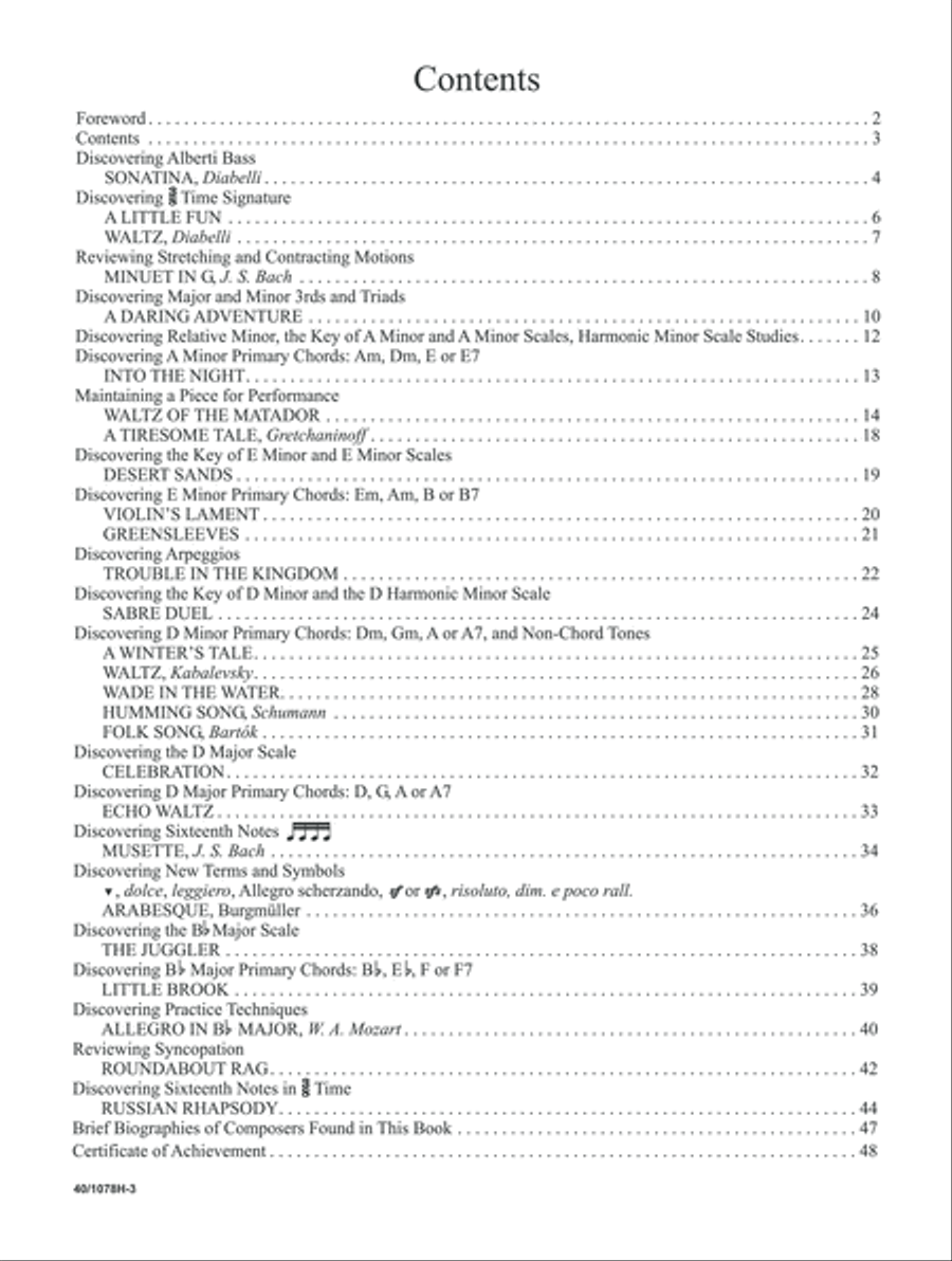 Piano Discoveries Piano Bk 3 (Digital Download) Piano Method scores gallery preview page 3