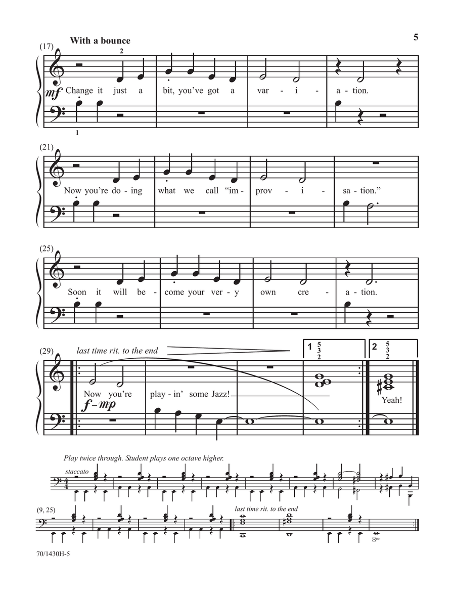 All That Jazz and Pizzazz - Book 1 (Digital Download) Piano Solo scores gallery preview page 5