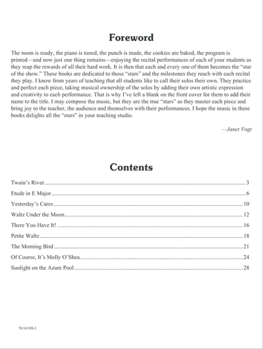 Star of the Show Solos - Book 4, Intermediate (Digital Download) Piano Solo scores gallery preview page 2