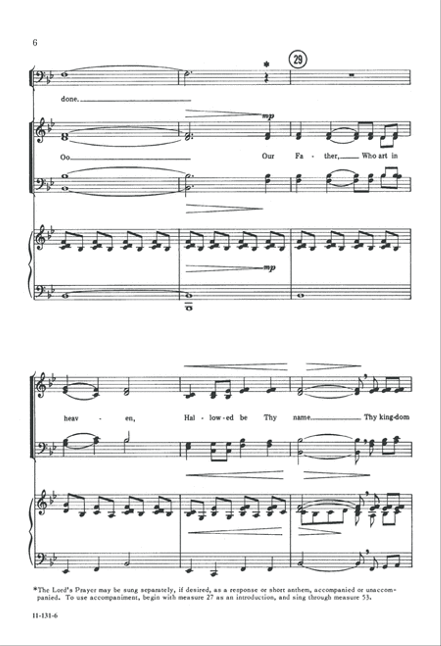 Thy Will Be Done (Digital Download) 4-Part scores gallery preview page 6