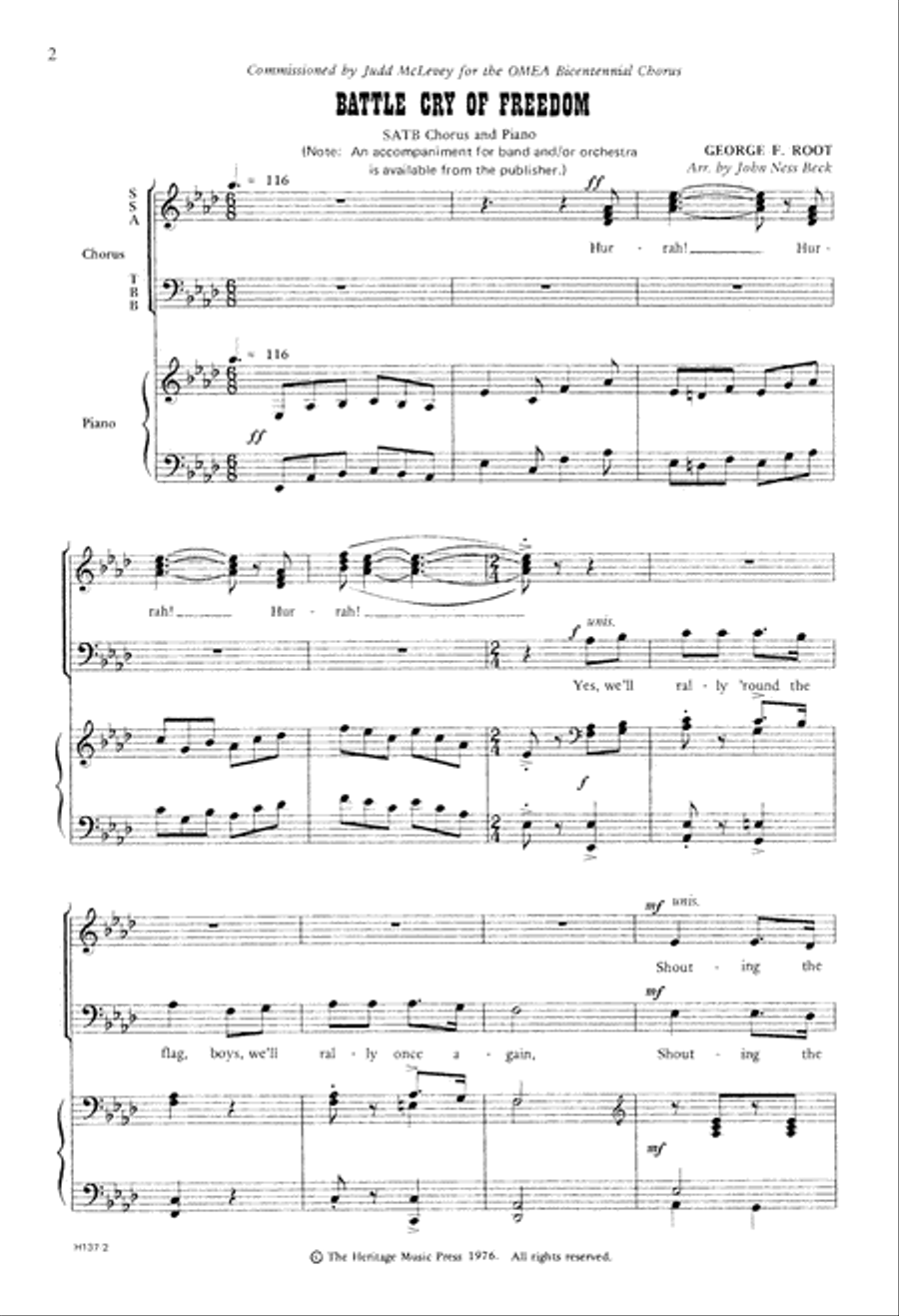 Battle Cry of Freedom (Digital Download) Divisi scores gallery preview page 2