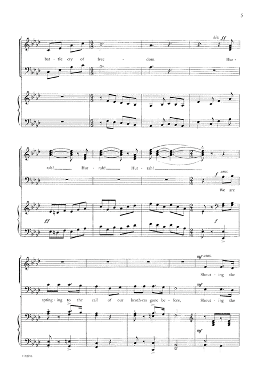 Battle Cry of Freedom (Digital Download) Divisi scores gallery preview page 5