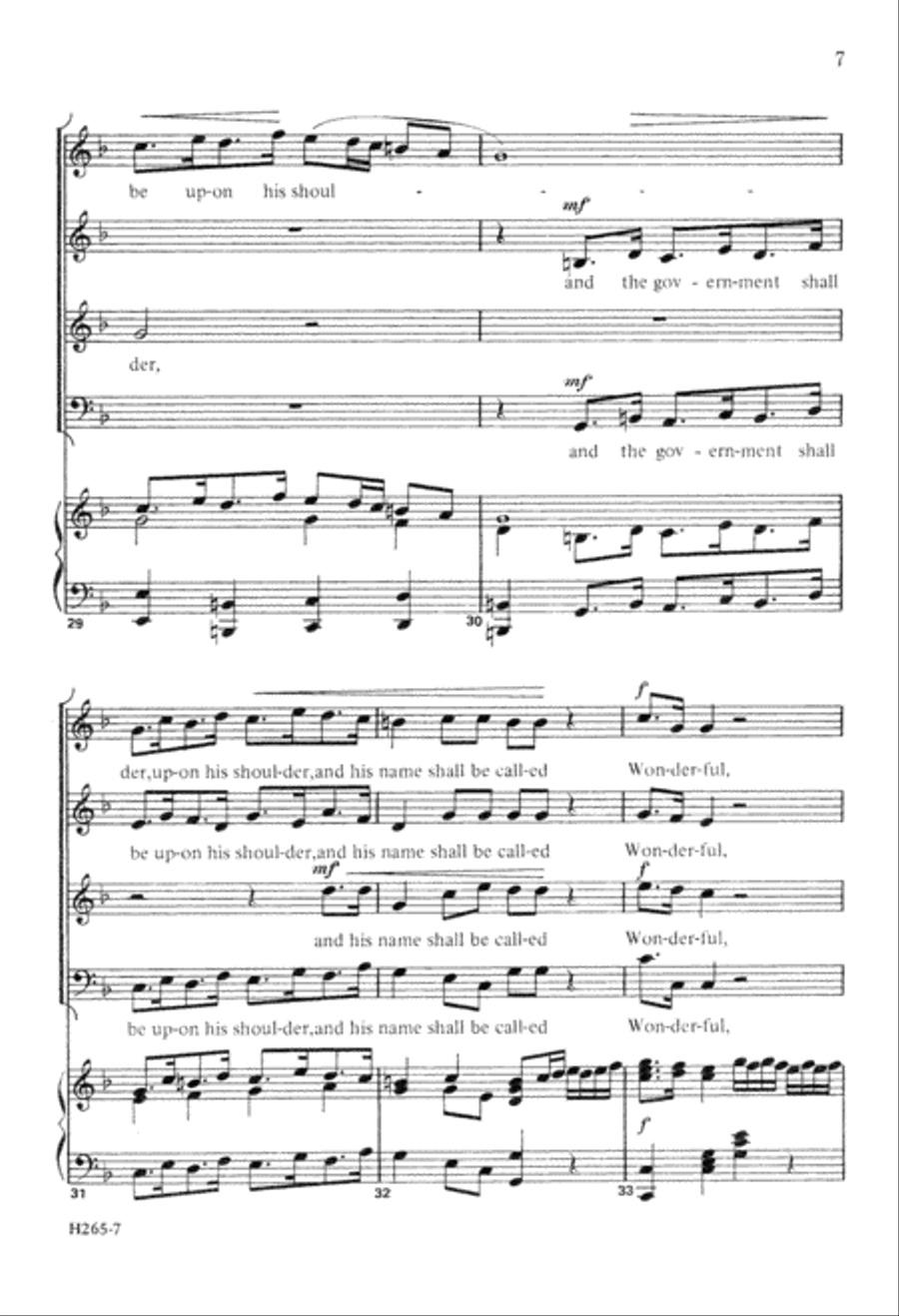 For Unto Us a Child is Born (Digital Download) 4-Part scores gallery preview page 7