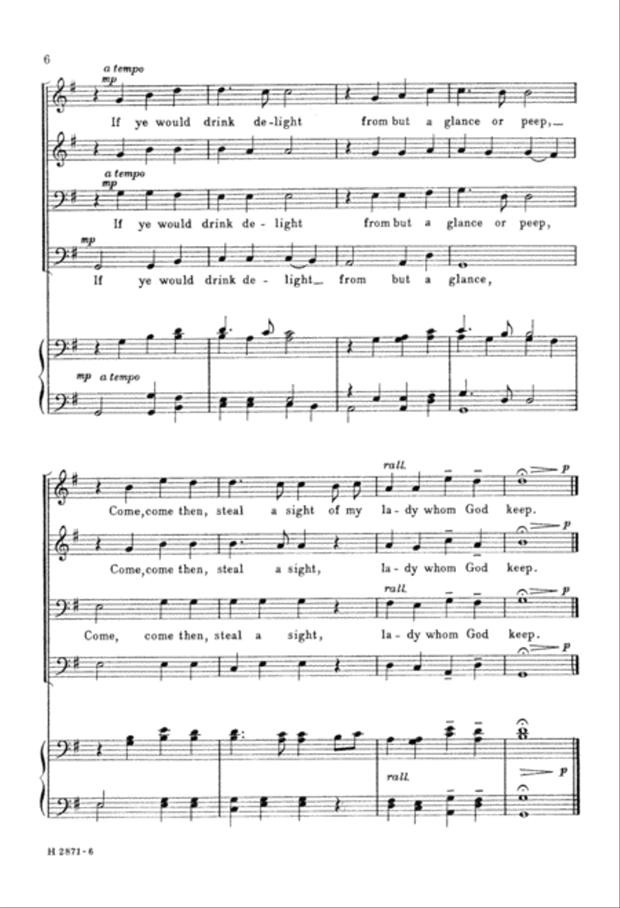 If Ye Would Drink Delight (Digital Download) TTBB scores gallery preview page 6