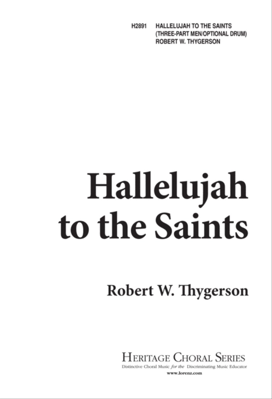 Hallelujah to the Saints (Digital Download) TTB scores gallery preview page 1