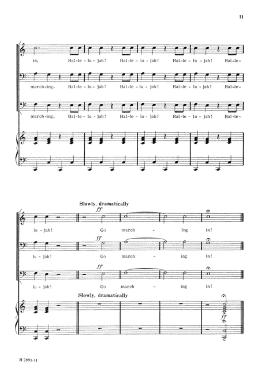 Hallelujah to the Saints (Digital Download) TTB scores gallery preview page 11