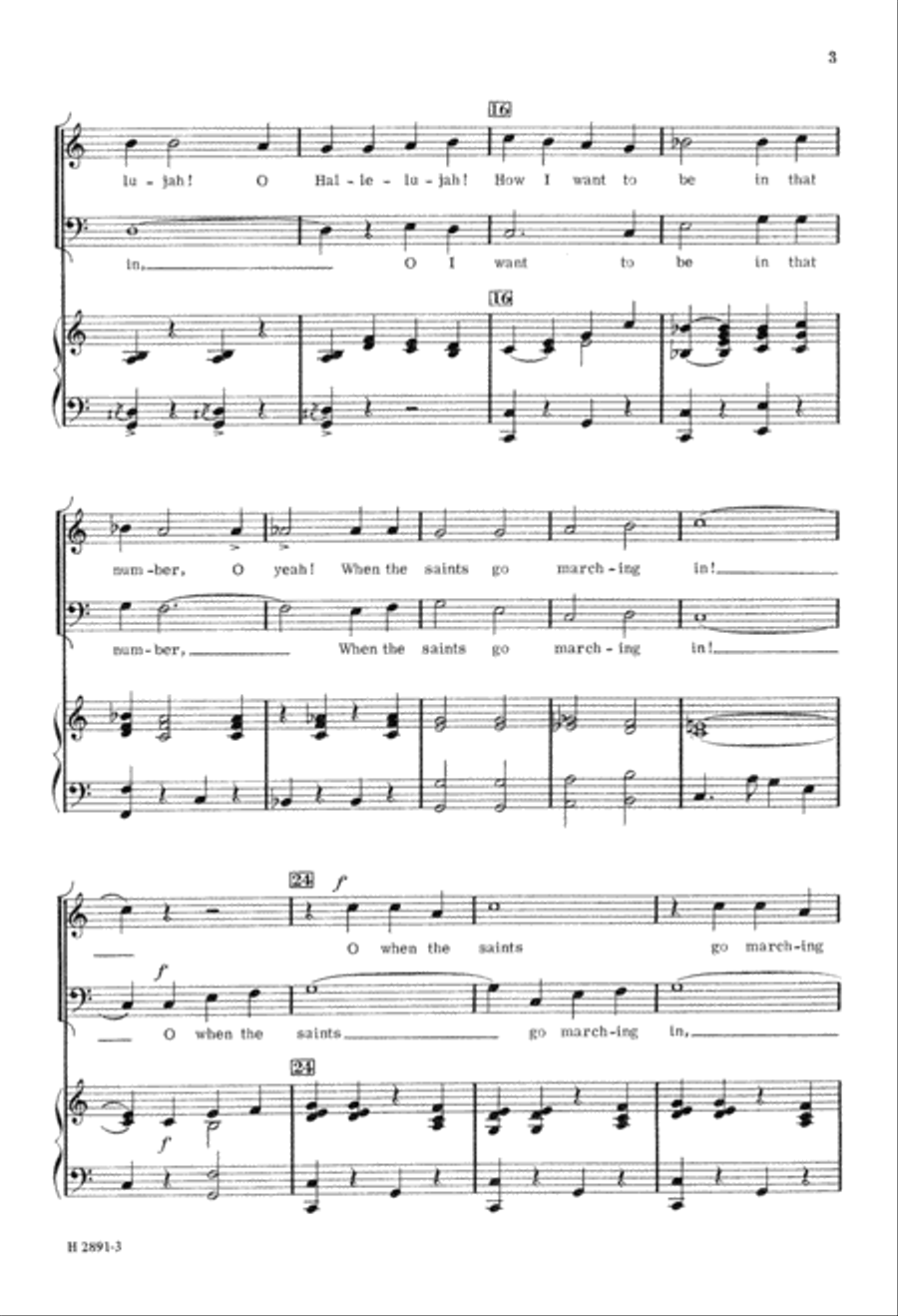 Hallelujah to the Saints (Digital Download) TTB scores gallery preview page 3